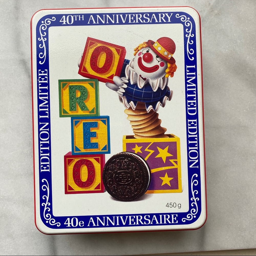 Oreo 40th Anniversary Limited Edition Cookie Tin